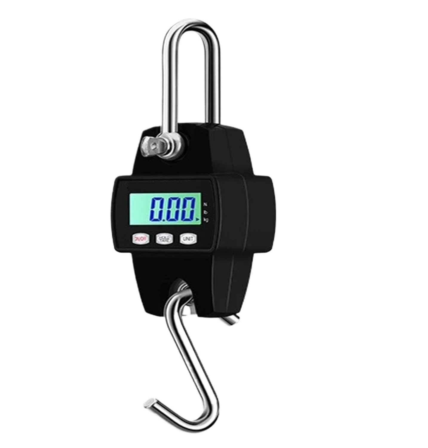 300kg Heavy Duty Digital Crane Scale - Perfect for Fishing & Luggage Weighing (Black 1)