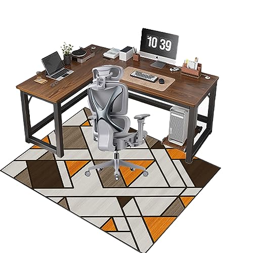 ZHXQ 70 x 100 CM Office Chair Mat for Hardwood Floors,Non-slip Desk Chair Mat Floor Carpet Protector Mat,Hard Floor Protector Mat for Office Chair for Wooden Floors,Computer Chair Rug for Home