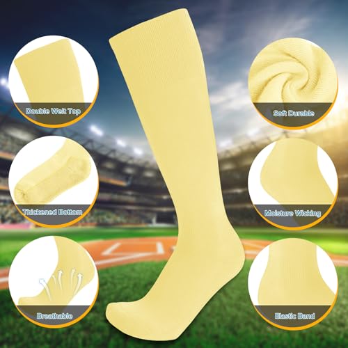 Image of Baseball Socks and Belt Combo for Youth Adult - Softball Socks and Belt for Boys and Girls