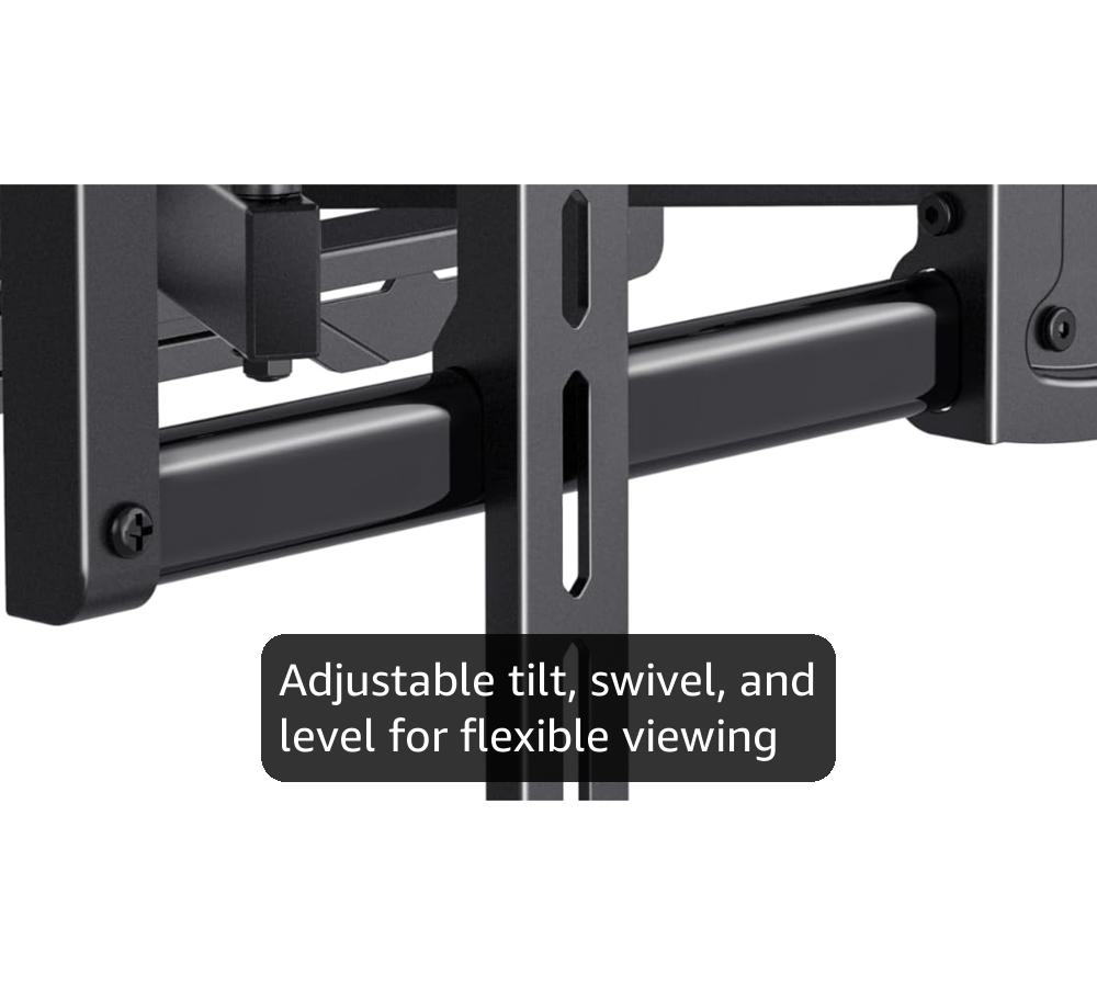 USX Mount Full Motion TV Wall Mount for 42-86 inch, TV Mount Swivel and Tilt,Wall Mount Bracket with Dual Articulating Arms Up to 132lbs, VESA 600x400mm, Max 16" Wood Studs, UL Listed XML019