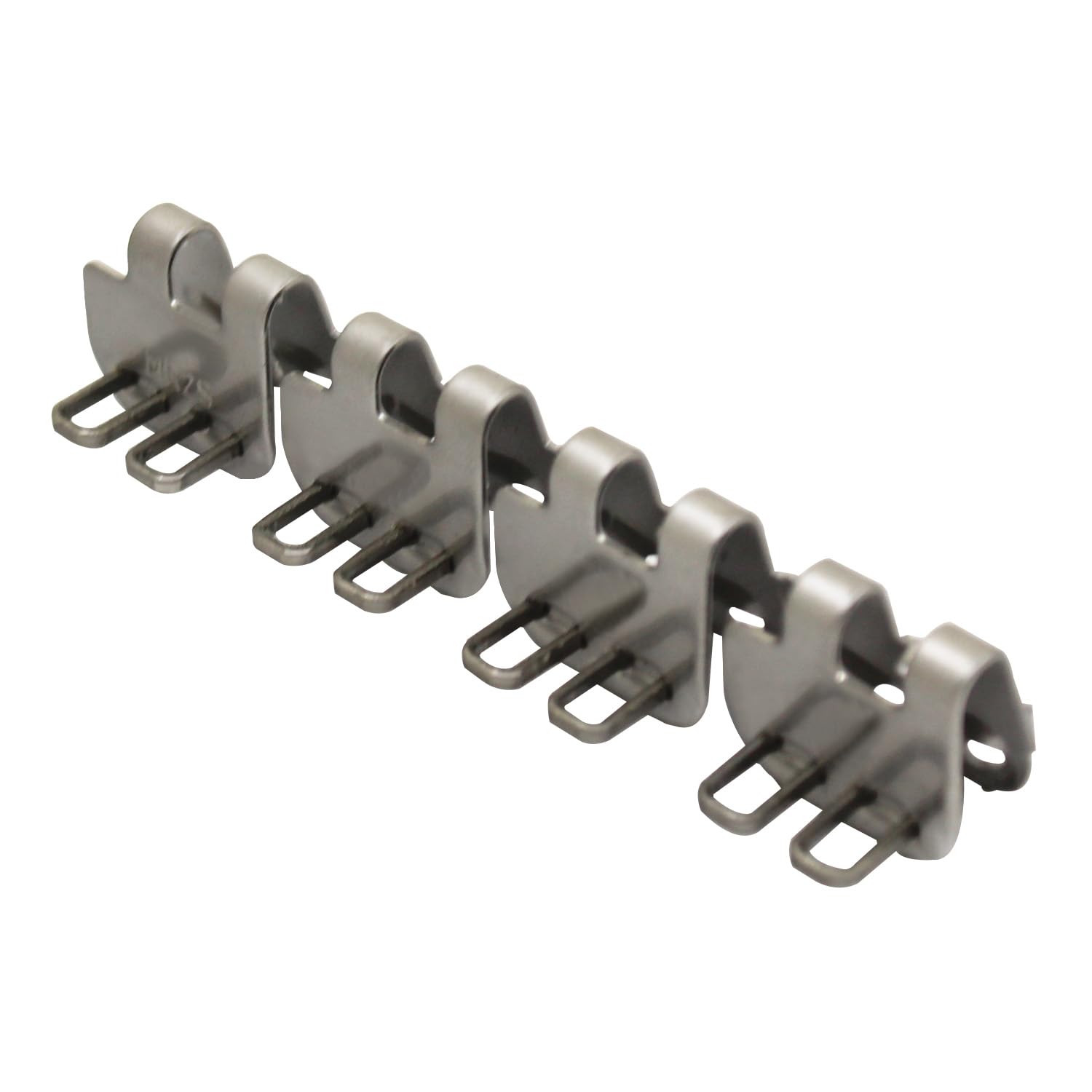 2pcs Giunzioni meccaniche per nastri trasportatori per nastro trasportatore di gomma giunzione metallica riparazione domino giunzione a scatto giunzione di testa (400mm)