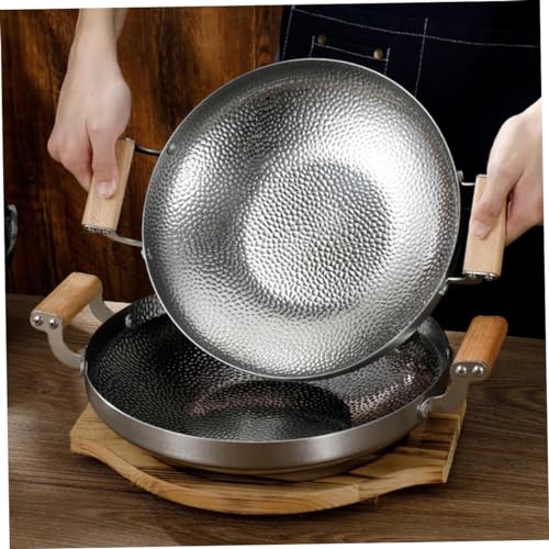 Wok de Acero Inoxidable con Doble Asa VALICLUD miniatura 3