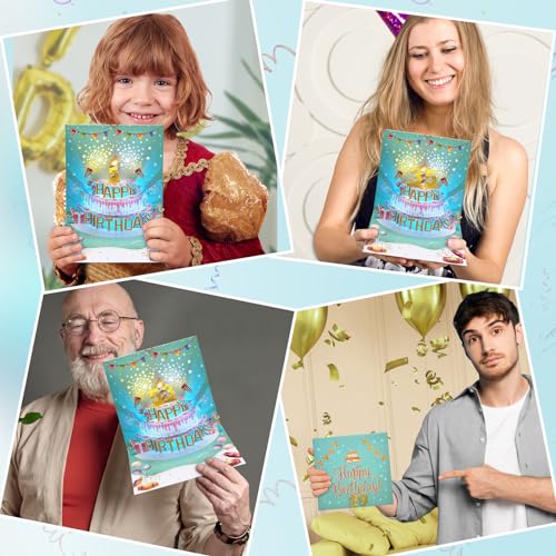Viviken 23VK-BIRTHDAYCARD-5TH Pop Up 11Th Birthday Cards, 3D Musical Blowable Light Happy Birthday Cards With Music And Cheers Sound, Popup Greeting Birthday Gifts Card For Girls, Boys, Grandson, Son, Daughter Turning 11 Years Old thumb #5