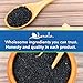 Organic Raw Black Sesame Seeds (Unhulled) - Gluten Free Topping with a Nutty Flavor, Made to Meet Professional Chef Standards, Used as a Healthy Crunchy Snack or in Baking and Cooking, 4 lb