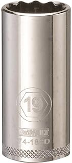 DEWALT DWMT74188OSP 12 Point 3/8' Drive Deep Socket 19MM