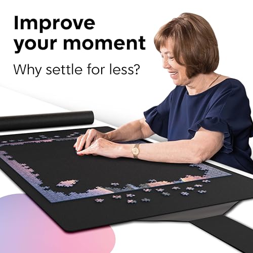 Puzzlup Jigsaw Mat 1500 Pieces, 66 X 120 cm (26 x 47 Inches), Portable Non Slip Roll Up Puzzle Mat, Suited for Puzzles of 500 - Image 4