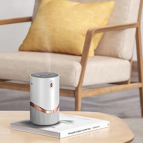 Miniatura 8 de Difusor de aceite esencial sin agua, difusor de aroma para automóvil, máquina de aire inteligente portátil de aroma 123 y niebla continua, antiTIPP,