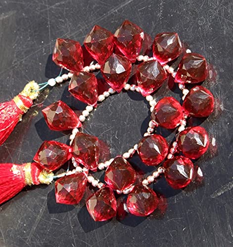 Briolette beads quartz rouge LKBEADS pour fabriquer un cadeau unique