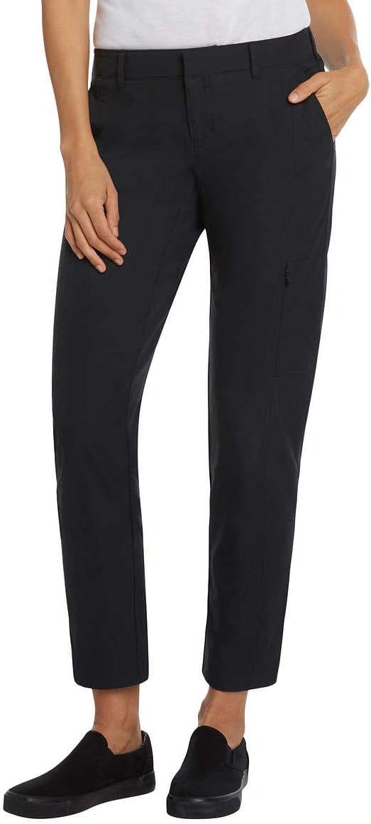 Kirkland Signature Women's Ankle Length Stretch Travel Pants (Black, 12)