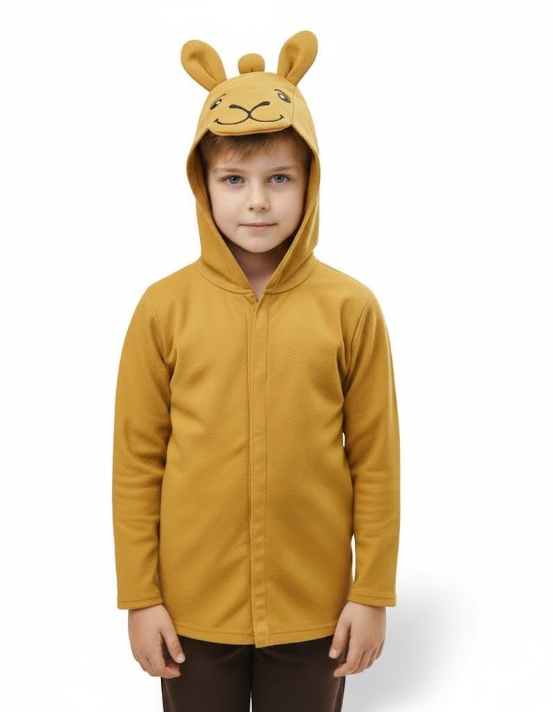 A2Z 4 Kids Girls Boys Hooded Cape Costume with Cute Face and Ears Animal Fancy Dress - Camel Costume 357 One Size
