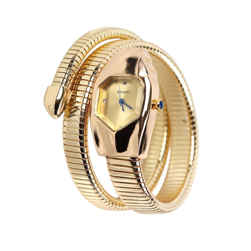 LUOLINGONGJUE® Watch for Women | Trendy Snake-Shaped Quartz Watch | Casual Temperament Diamond-Studded Ladies' Watch