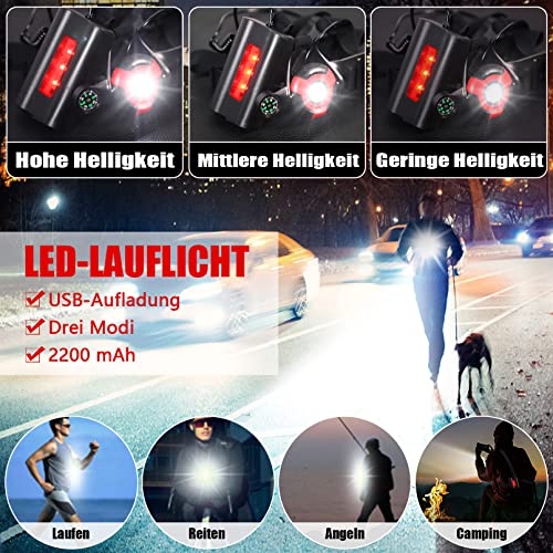 HUYIWEI Luce Corsa Ricaricabile USB - Luce Corsa