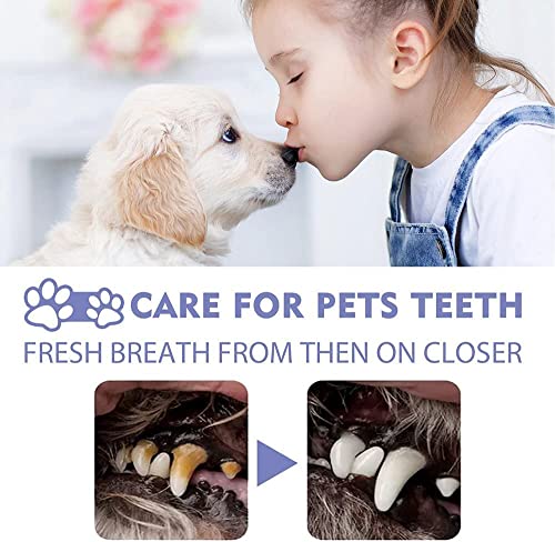 2PC-2023 New Pet Clean Teeth Cleaning Spray for Dogs & Cats, Pet Mouth Spray, Pet Clean No Brushing Pet Oral Care Spray, Petclean Oral Spray - Pet Clean Teeth Spray (Comes with 2 toothbrushes)