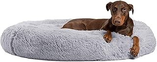 Ailotrd - Cuccia per cani e gatti, lavabile e soffice, cuscino a forma di ciambella, con rivestimento esterno, per cani di taglia piccola, media ed extra large