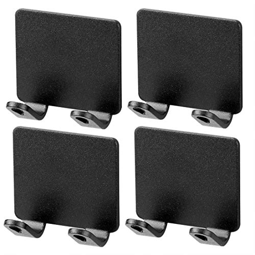 Multi-Purpose Razor Holder for Shower Adhesive Hooks Plug Holder Shaver Hook (Black) (Black, 4pack)
