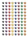 Teacher Created Resources Colorful Paw Prints Mini Stickers Value Pack (4742)