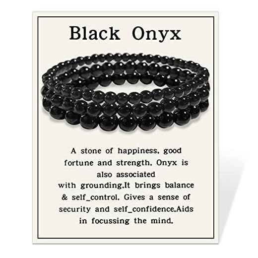 Ronglry Natural Stone Chip Bracelet Set