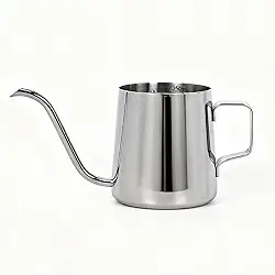 Regador pequeno de 350 ml para plantas de interior, mini regador interno com bico longo e alça material de aço inoxidável 304 à prova de ferrugem