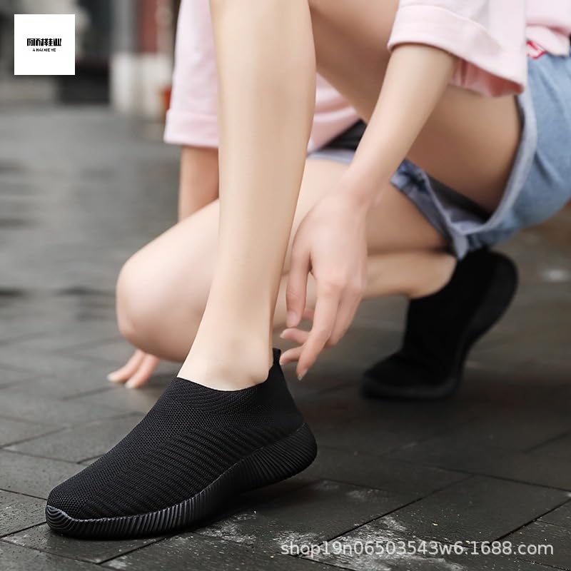 Women's Walking Tennis Shoes Lightweight Athletic Casual Gym Slip on Sneakers4