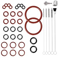 JIHXYER Silikon-O-Ringe für Philips Saeco Kaffeemaschinen, 30er-Pack, inkl. Reinigungsbürsten-Set, für Stützventil Dampfventil Brühgruppe Auslassventil