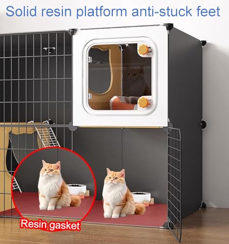 Cage pour chats parc intérieur extérieur grand enclos modulable - 4