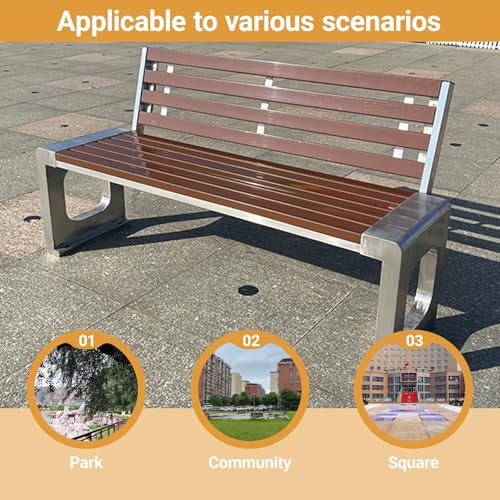 Banc de jardin en bois robuste de qualité supérieure toutes saisons