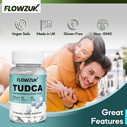 Tudca Tauroursodeoxycholic Acid Liver Support Bile Salt Supplement 60 Capsules by Flowzuk
