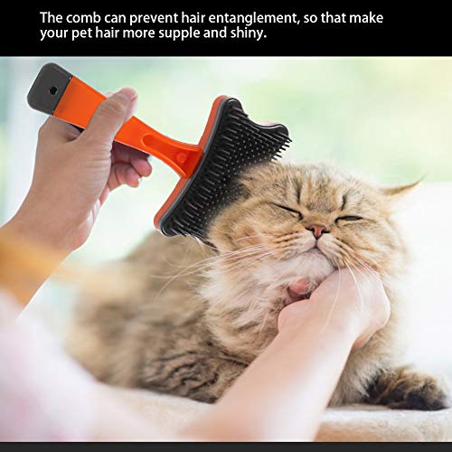 Escova de limpeza de cabelo Escova de cabelo de plástico confortável para animais de estimação, pent