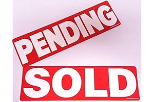 2 Pack Sold and Pending Magnetic Sign Real Estate Riders for Yard Sign