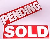 2 Pack Sold and Pending Magnetic Sign Real Estate Riders for Yard Sign