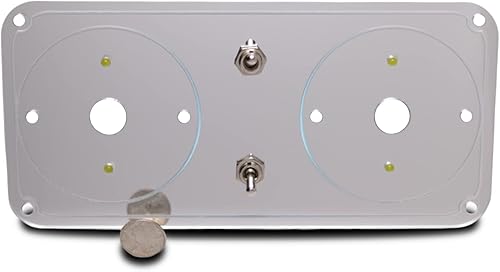 Peterbilt - Placa de luces de cúpula de cabina estilo enmarcado con acabado de espejo LED neón cromado por los mejores accesorios personalizados