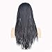 RONGDUOYI RDY 18 Inches Black Braided Lace Front Wigs for Black Women Natural Hairline Synthetic Wig Pre Plucked Glueless Braids Wig (180% Density,Style2)
