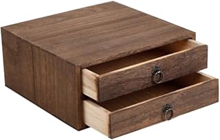 1Set High Vintage Wooden Tea Box for Pu Er Tea Storage Stylish Tea Box Organizer for Loose Tea and Tea Cakes Elegant Desktop Tea Storage Solution