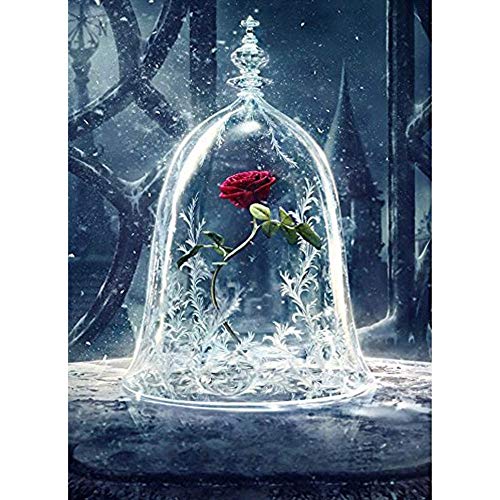 Diamond Painting Kits for Adults Kids, 5D DIY Rose Diamond Art Accessories with Full Drill for Home Wall Decor - 11.8x15.7Inches
