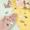 PandaHall 40pcs Émail Chien Breloques 10 style Mignon Chiot Breloques Animaux Pendentif à Breloques Alliage Émail Pendentif Balancent Animaux Breloques pour Collier Boucle D'Oreille Bijoux Porte-Clés #2