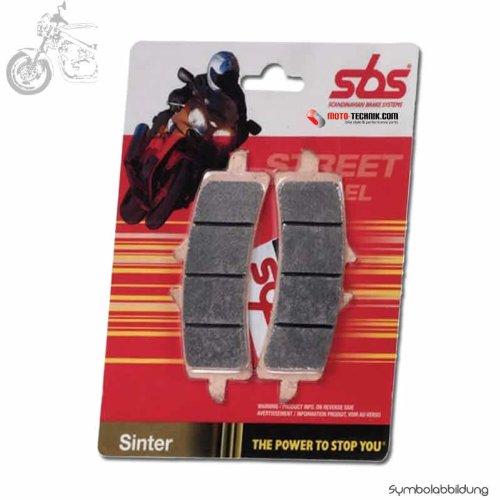 SBS frein avant HS Triumph 675 Street Triple plaquettes frittées pour modèles 2008 à 2012