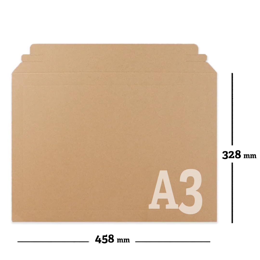 Buste di Cartone per Spedizioni 400 g/m², Formato A3-328 mm x 458 mm (5)