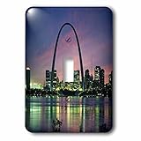 3dRose lsp_56145_1 ' St Louis Missouri Arch at Nite Single Toggle Switch