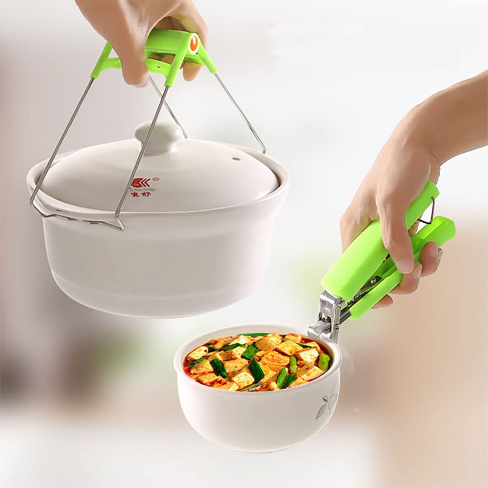 6 Pinze Per Friggitrice Ad Aria In Acciaio Inox - Antiscottatura, Con Manico Antiscivolo, Per Teglie E Pentole Calde - Foto 9