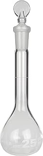 GSC International FVGGS25 Volumetric Flask with Ground Glass Stopper, 25ml Capacity