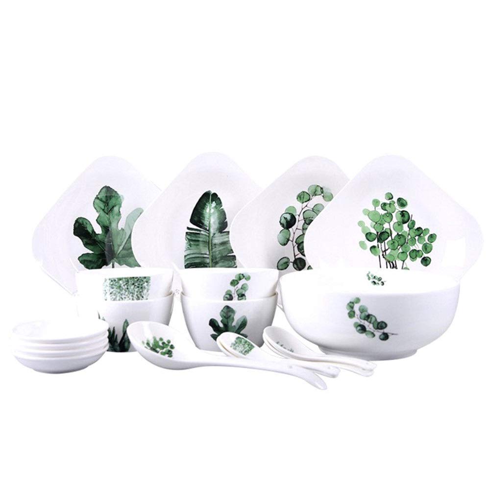 Zestaw obiadowy 18-elementowy, nordycka zastawa stołowa, talerz ceramiczny, porcelanowa miska, kreatywna salaterka, zestaw talerzy, naczynia domowe na spotkania rodzinne