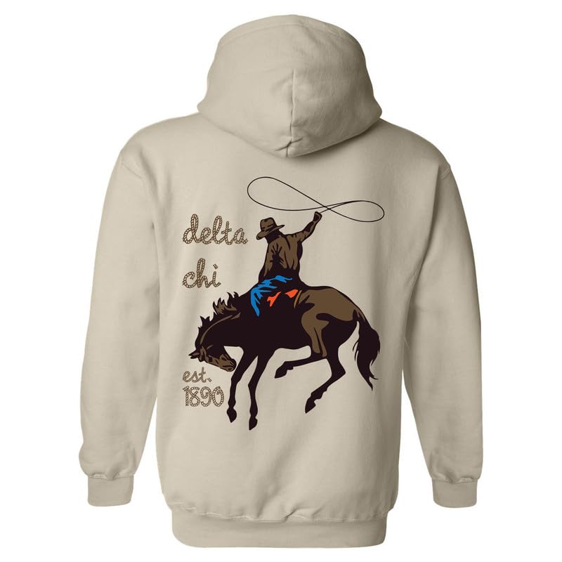 Delta Chi Hoodie - D-Chi Cowboy Sweatshirt
