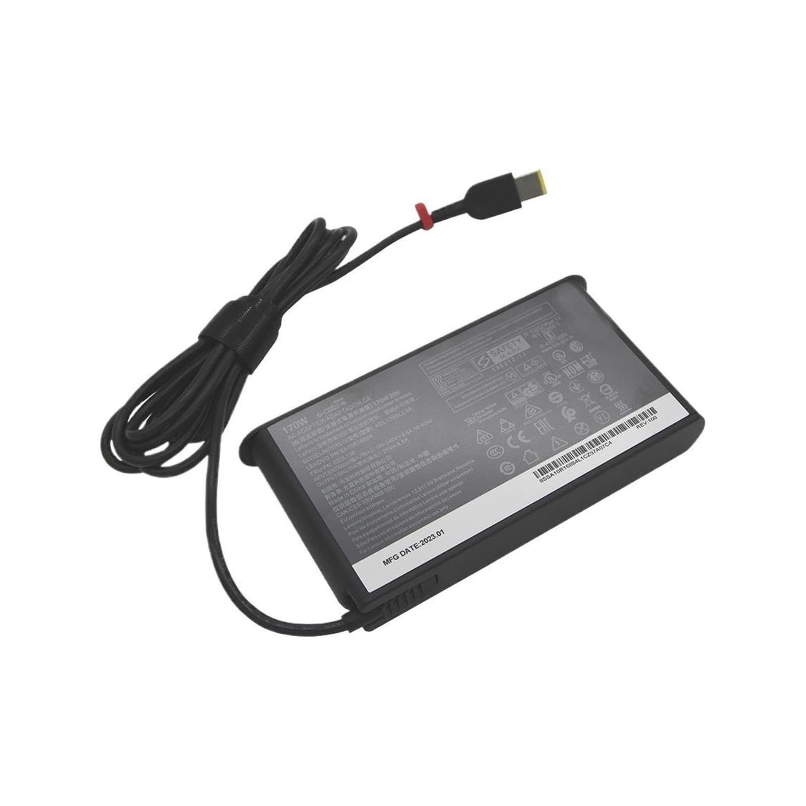 Adaptador De Vuelta De USB-A De 20V, 8,5a, 170W, Potencia De Carga for Y7000 Y7000P R720-15 ADL170SLC3A W540 T540p Y50-70 T440p P50 P51, Cargador De Ordenador Portátil(with EU Cable)