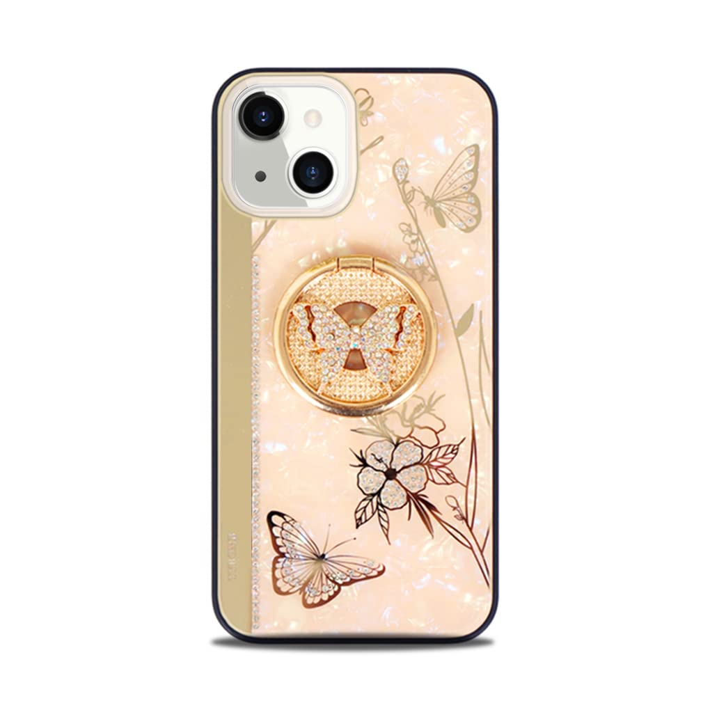 iPhone15 用ケース鏡として使えるリング付き キラキラ かわいいバタフライ Amazon.co.jp: MuZiF iPhone 15 用 ケース 鏡として使える
