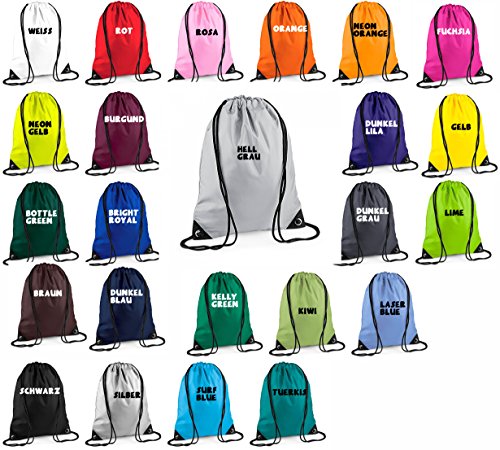 Gymtas met naam | Voetbal motief | incl. naamprint | Personaliseren en bedrukken | Sporttas schoenentas donkerblauw voor jongens kinderen grijs, donkerblauw, Casual - Image 3