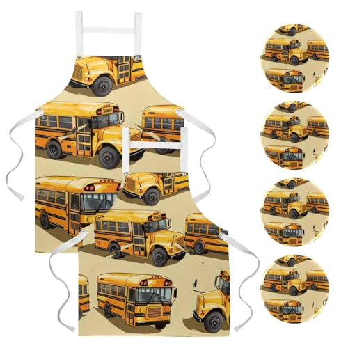 Tablier pour nettoyage de la maison et pâtisserie anti-taches lot de 2