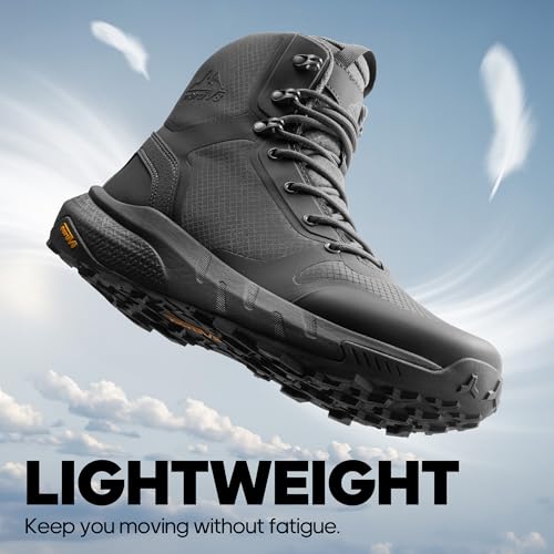 Image of NORTIV 8 Men's Military Tactical Boot Lightweight Comfortable Boots for Work All Day Side Zipper Motorcycle Combat Hiking Boots Metrostrike(8-9 Inches)