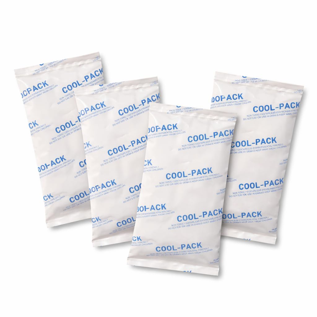 Gel Pack for Pain Relief, Hot and Cold Therapy, Reusable 4 Pc of 100 Grams Gel Pack for Pain Relief, Hot and Cold Therapy, Reusable 4 Pc of 100 Grams
