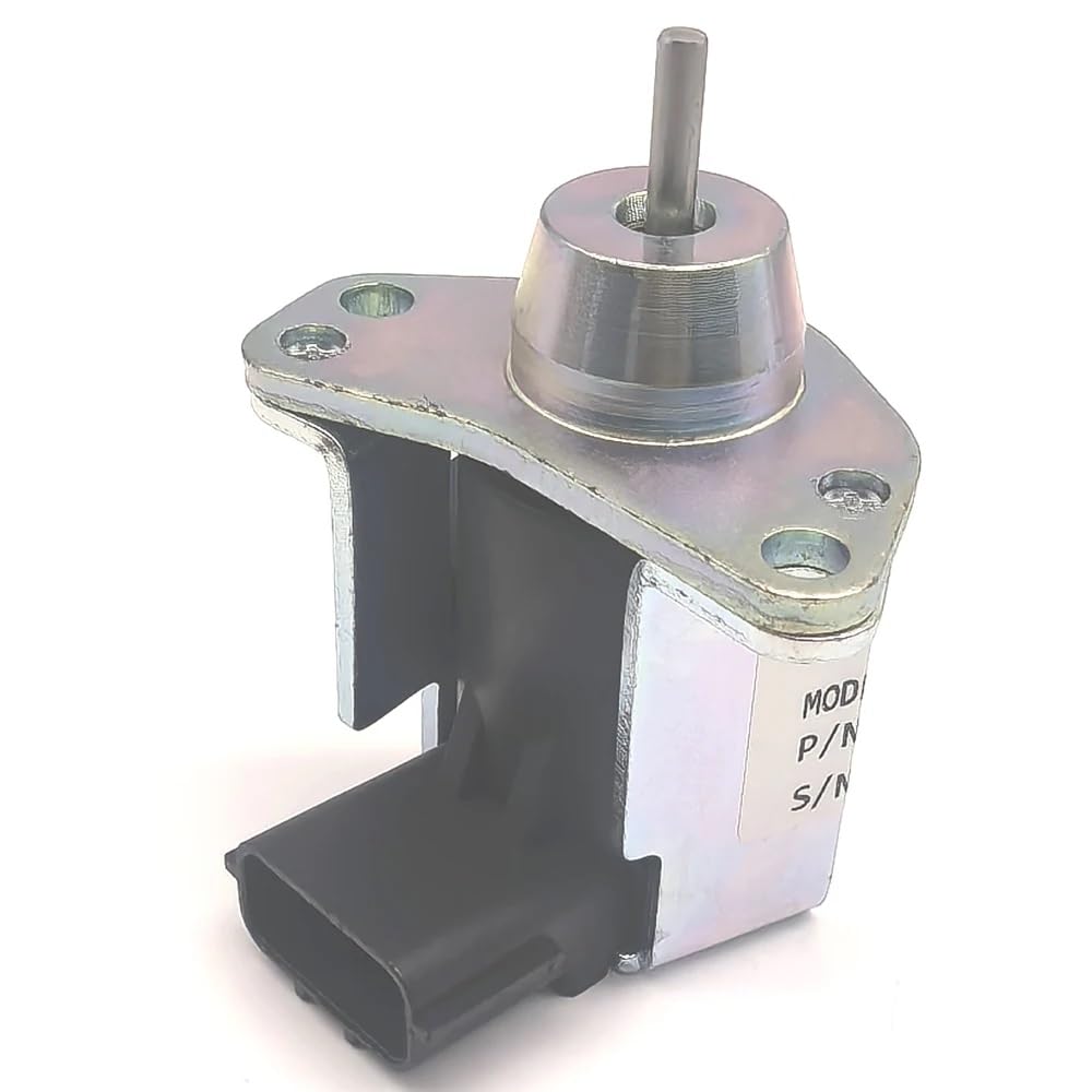 12 V Kraftstoffabschalt-Magnetspule 1503ES-3TNA72 119233-77951 119233-77952 – kompatibel mit Yanmar 3TNE78, 3TNE82A, 3TNE88, 3TNA72 Dieselmotoren – Ersatz-Magnetventil für Kraftstoffabschaltung