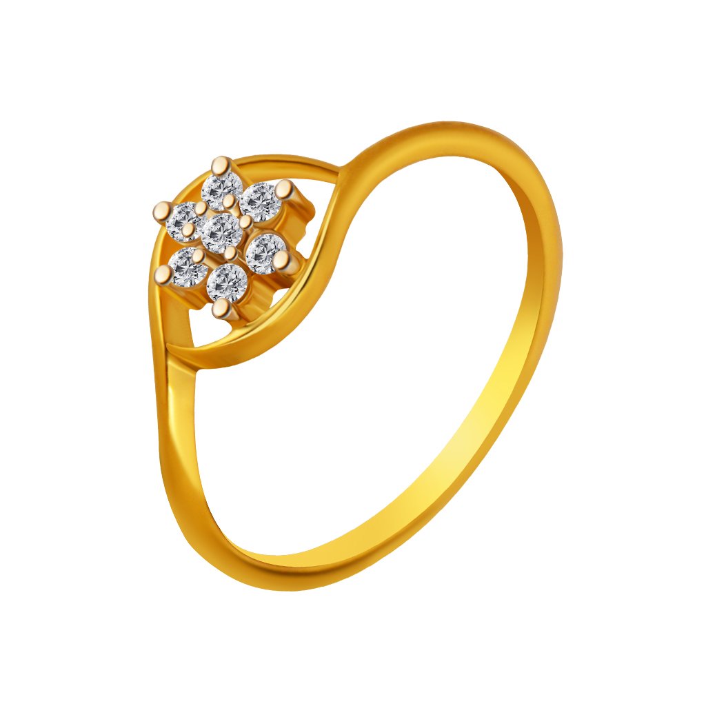 P.C. Chandra Jewellers 14KT Yellow Gold Ring for Women (Size 10) | Diwali, Rakhi Rakshabandhan Gift for Sister/Bhabhi/Women | With BIS-Hallmarked - 0.99 Gram (B0719R1Y4L) Amazon Price History, Amazon Price Tracker